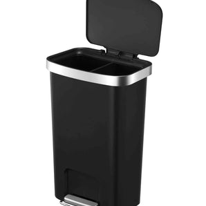 Hana Plastic Step Can 35L Black