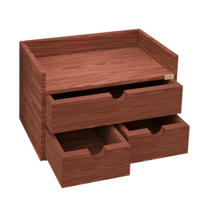 HOMER DESK ORGANIZER 33X19X21CM WENGE