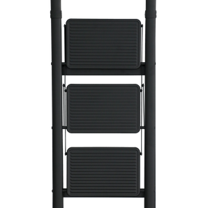 3-STEP STEEL LADDER BLACK