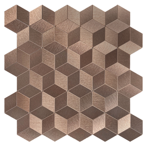 SA TILE 28.3X27.2X0.40CM 3D COPPER