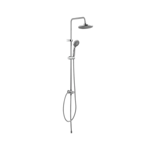 Axis 3 in1 Round Rainfall Shower System Set Chrome Brass Wall Mounted Handheld Rod