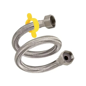 SUPPLY HOSE 1/2" X 1/2" X 16" STAINLESS STEEL