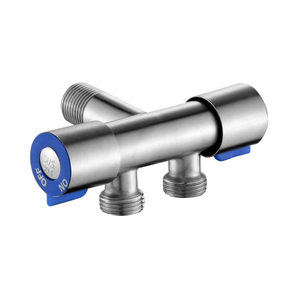 2-WAY MULTI-PURPOSE ANGLE VALVE M1/2" X M1/2" BLUE STAINLESS STEEL
