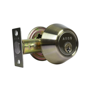 DEADBOLT DOUBLE CYLINDER ANTIQUE BRASS
