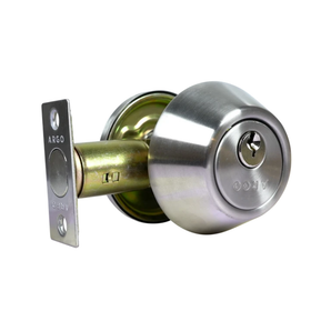 DEADBOLT SINGLE CYLINDER SATIN STAINLESS