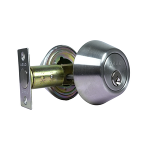 DEADBOLT DOUBLE CYLINDER SATIN STAINLESS