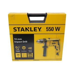 STANLEY 13mm Impact Drill 550W with Kit Box