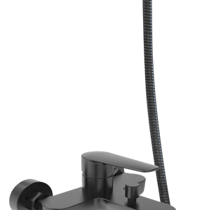 CLYDE HOT&COLD BATH & SHOWER FAUCET WITH KIT MATTE BLACK