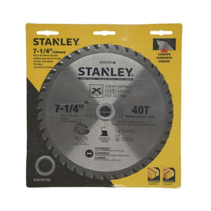 STANLEY Carbide Saw Blade 40T x 7-1/4in