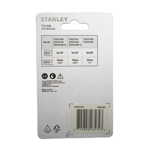 STANLEY Tylon Tape Measure 3m 10ft x 13mm