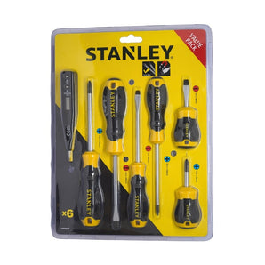 STANLEY Screwdriver Set Cushion Grip 6pc Bonus