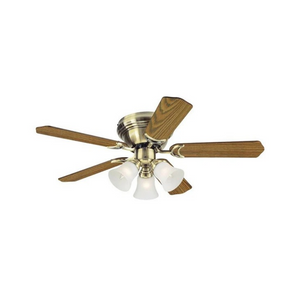WESTINGHOUSE CEILING FAN CONTEMPRA TRIO 5-BLD 42" ANTIQUE BRASS