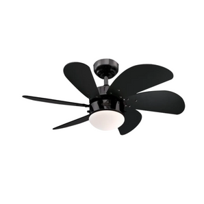 WESTINGHOUSE CEILING FAN TURBO SWIRL 6-BLD 30" BLACK