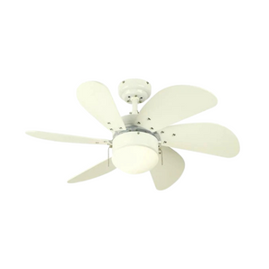 WESTINGHOUSE CEILING FAN TURBO SWIRL 6-BLD 30" WHITE