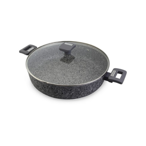 WESTINGHOUSE 28cm Forged Aluminum Low  Casserole with glass lid