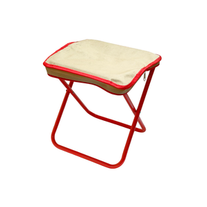 HOMER Quickzip Handbag Folding Stool RED/BEIGE