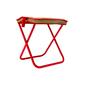 HOMER Quickzip Handbag Folding Stool RED/BEIGE