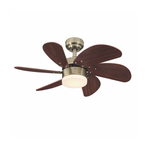 WESTINGHOUSE TURBO SWIRL 6- BLADES 30" ANTIQUE BRASS