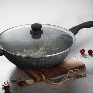 WESTINGHOUSE 32cm Forged Aluminum Wok With Lid