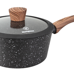 WESTINGHOUSE  SAUCEPAN WITH GLASS LID FORGED ALUMINUM 16cm