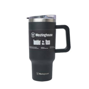 VACUUM INSULATED TUMBLER STAINLESS STEEL 40OZ BLACK