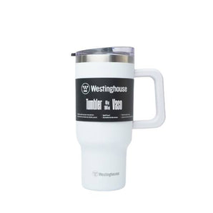 VACUUM INSULATED TUMBLER 40 OZ STAINLESS STEEL WHITE