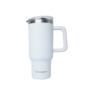 VACUUM INSULATED TUMBLER 40 OZ STAINLESS STEEL WHITE