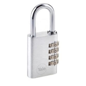 PADLOCK 4-DIAL ALUMINUM 38MM 30MM SKL SILVER