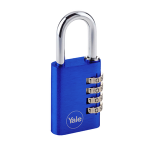 PADLOCK 4-DIAL ALUMINUM 38MM 30MM SKL BLUE