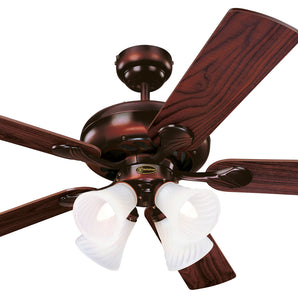CEILING FAN SWIRL 5-BLD 52" RUSTIC BRONZE