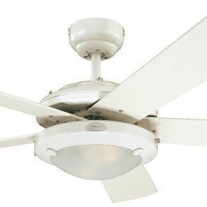 CEILING FAN COMET 5-BLD 52" WHITE