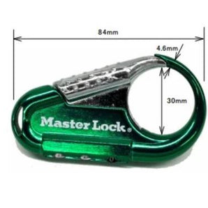 Master Lock Backpack Lock Combination 84mm [30mm Shackle] Green MSP1548DCMGRN