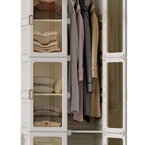 COLLAPSIBLE 6 DOORS WARDROBE CABINET