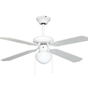 MISTRAL 4-BLADE CEILING FAN WITH LED LIGHT 42" WHITE