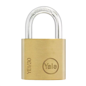 ESSENTIAL BRASS PADLOCK 30MM 16MM SHACKLE