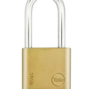 ESSENTIAL BRASS. PADLOCK 40MM LONG SHACKLE