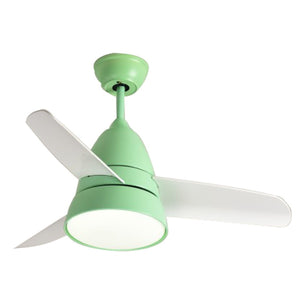 ANORE 3-BLADE CEILING FAN WITH LED LIGHT 36" GREEN