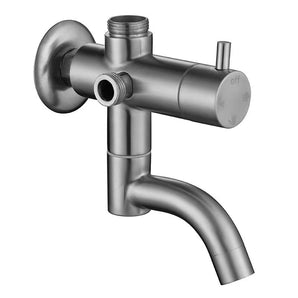 ROUND ON-WALL SHOWER SYSTEM STAINLESS STEEL