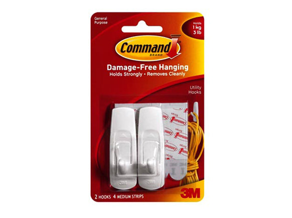 COMMAND UTILITY HOOKS M 2PC 4 STR - CBK Hardware