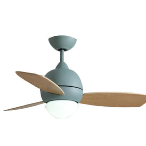 AZURE 3-BLADE CEILING FAN WITH LED LIGHT 36"BLUE