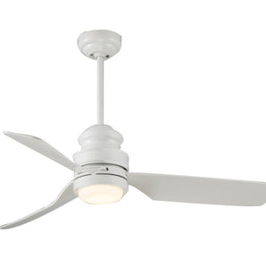 SAMIRA 3-BLADE CEILING FAN WITH LED LIGHT 44" WHITE
