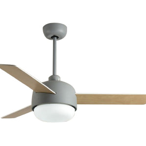 GALE 3-BLADE CEILING FAN WITH LED LIGHT 44" GRAY