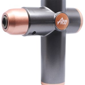 MASSAGE GUN GRAY & ROSE GOLD