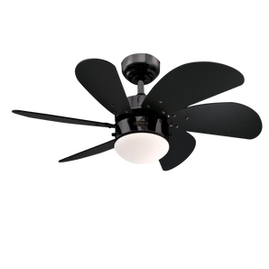 CEILING FAN TURBO SWIRL 6-BLD 30" BLACK