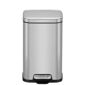 STELLA STEP BIN 12L BRUSHED STAINLESS STEEL
