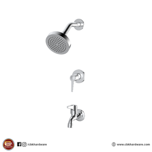 SHOWER 4" HEAD 2-LEVER HANDLE CHROME