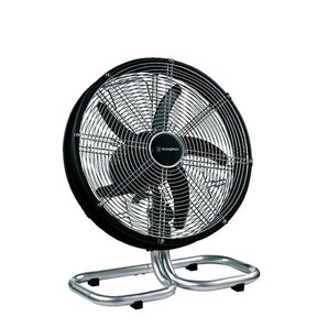 FLOOR FAN 14" WITH OSCILLATING SILVER/BLACK