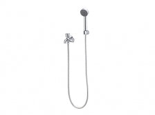 HANDSHOWER W/ DUAL FAUCET 2 ROUND HANDLE CHR