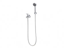 HANDSHOWER W/ DUAL FAUCET LEVER & ROUND HANDLE CP