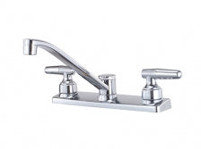 KITCHEN FAUCET STANDARD 2-LEVER HANDLE CHROME